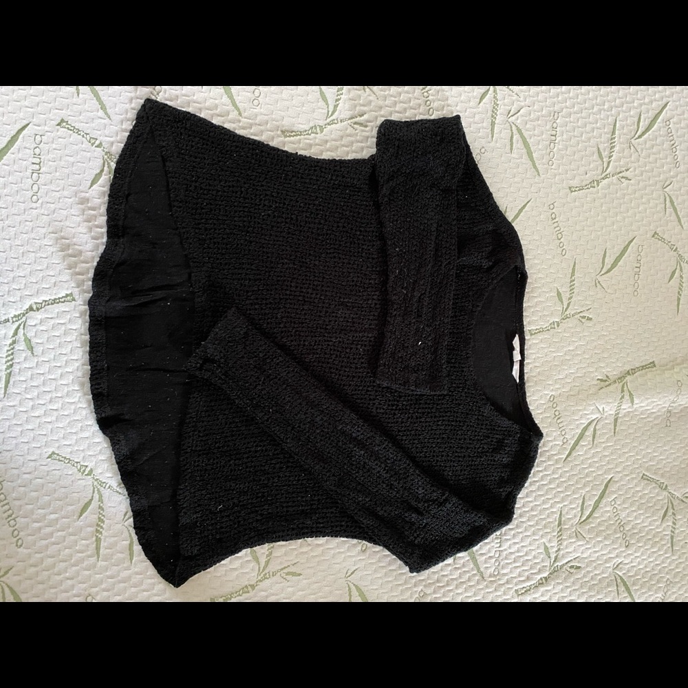 Woven sweater